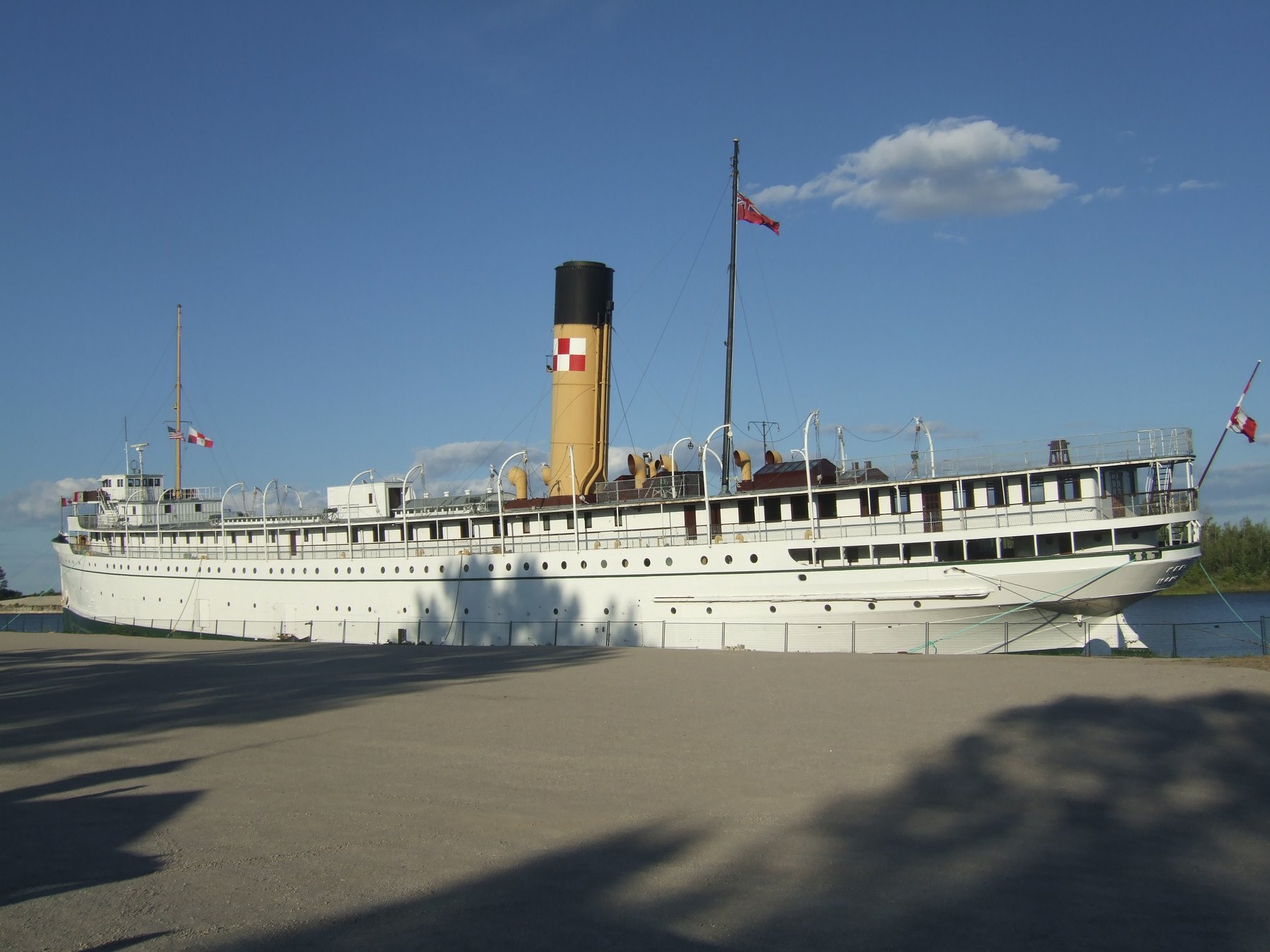 The historic SS Keewatin docked at Port McNicoll in Tay Township